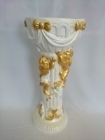 Кашпо "Колонна с ангелами", 68 см, гипс. 