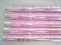 Плёнка прозрачная 70 см в рулоне с цветным рисунком розовая в ассортименте.