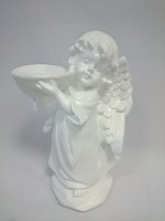 Сувенир Ангел с чашей, 30 см, гипс.