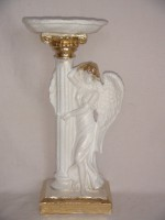 Сувенир "Ангелина с колонной" 42 см., гипс
