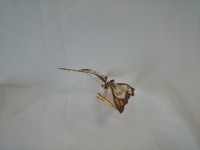 Бабочка металлическая с пайетками на прищепке, 1 штука.