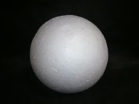 Пенопластовый шар D=15 см, 1 шт