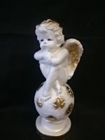 Сувенир "Ангел на шаре", 42 см., гипс