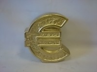 Копилка "ЕВРО" золото, 19 х 18 х 9 см, гипс.