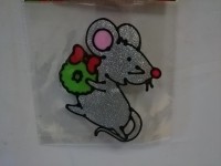 Наклейка на стекло "Мышка", 19 см.