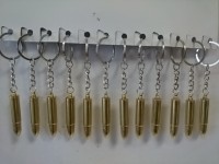 Брелок для ключей металлический "ПУЛЯ", цена за 12 штук.