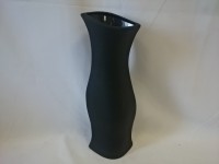 Ваза "Натали", керамика, бархат, 40 см, цвет - чёрный.