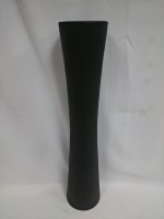 Ваза напольная "Кубок", керамика, бархат, 73 см, чёрная.