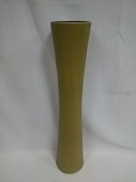 Ваза напольная "Кубок", керамика, бархат, 73 см, зелёная.