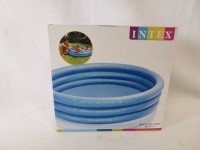 Надувной бассейн Intex круглый, 147х33 см, голубой