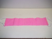 Мочалка с ручками, розовая, сизаль 12*50 см.