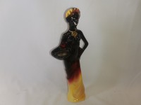 Подсвечник "Лаура", 32 см, керамика, цвет - чёрно-жёлтый.