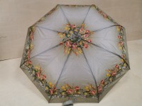Зонт женский, полуавтомат, 8 спиц, цветной, серый.