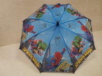 Зонт-трость детский, 8 спиц, голубой.