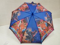 Зонт-трость детский, 8 спиц, сине-красный.