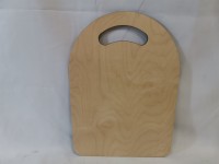 Доска разделочная деревянная, 40*28*0,6 см, полукруг.