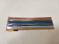 Термоклей, d-7 мм, цветной, 8 штук в упаковке.