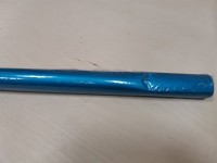 Плёнка глиттер в рулоне, 50 см*4,5 м, голубой перламутр.