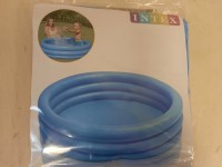 Надувной бассейн Intex голубой круглый, 1,14м*25см.