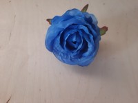 Насадка "полубутон розы" 8 см, 7 слоёв, цвет - синий.