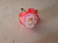 Насадка "полубутон розы" 8 см, 7 слоёв, цвет - светло-розовый.