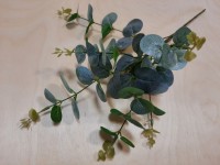 Куст Эвкалипта, 6 веток, 56 см, цвет - зелёно-голубой.