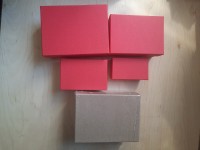 Набор коробок из 4 штук "Прямоугольник", 15,5*11,5*7 см, 13,5*9,5*6 см, 11,5*7,5*5 см,  9,5*5,5*4 см. Цвет -  крафт.