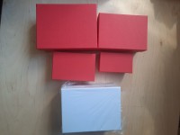 Набор коробок из 4 штук "Прямоугольник", 15,5*11,5*7 см, 13,5*9,5*6 см, 11,5*7,5*5 см,  9,5*5,5*4 см. Цвет - белый.