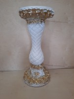 Колонна "Розы" 83 см, цвет - белый с золотом.