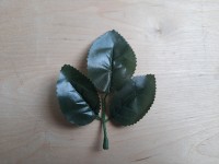 Лист розы тройной 12 см, цена за 1 штуку. Выписывать кратно 50 штукам.