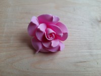 Голова розы латексная 4,5см, цена за 1 штуку, Выписывать кратно 25 штукам. Цвет - розовая.