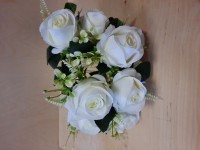 Букет белых роз, 9 голов, 44 см.