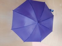 Зонт детский полуавтомат 8 спиц, однотонный. Цвет - сиреневый.