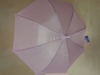 Зонт-трость детский, 8 спиц, однотонный. Цвет - розовый.