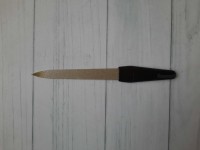 Пилка для ногтей 12,5 см, металл, пластик, чёрная ручка, на блистере.
