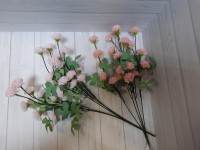 Куст хризантем мелких 44 см, цена за 1 штуку.  розовые оттенки.