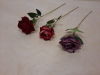 Роза 52 см, красно-бардовые оттенки, цена за 1 штуку.