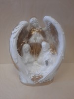 Сувенир Ангел Хранитель, 30*24 см, цвет - белый с золотом.