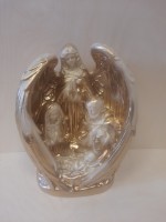 Сувенир Ангел Хранитель, 30*24 см, цвет - слоновая кость.