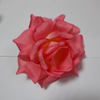 Насадка "Роза" натуральная, шёлк, 6 слоёв, 12 см, цвет - розовый.