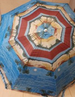 Зонт пляжный D 2,2 метра. Цвет - голубой.