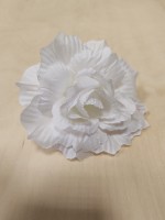 Роза шёлковая 12 см, цена за 1 штуку, выписывать кратно 30 штукам. Цвет - белый.