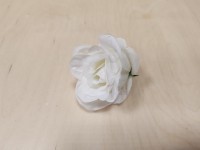 Голова розы 9,5 см, шёлк, цена за 1 штуку, Выписывать кратно 30 штукам. Цвет - белый.