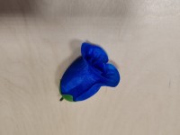 Бутон розы 8,5 см, цвет - синий.