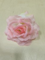 Голова розы 15 см, шёлк, цвет - розовый.