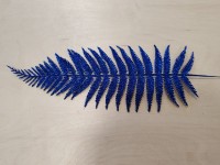 Лист с напылением 32/45 см, цвет - синий.