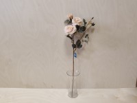 Ветка роз, 65 см, цвет - персиковый.