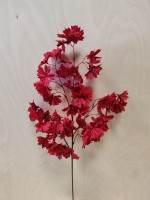 Ветка сакуры 93 см, цвет - красный.