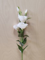 Ветка эустомы 78 см, цвет - белый.