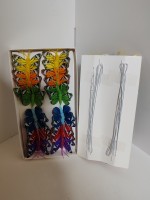 Бабочки декоративные 5*4,5 см, цена за 24 штуки.